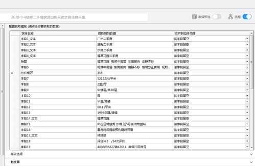 大数据信息资料采集 房产链家二手房新房源出售买卖交易信息采集